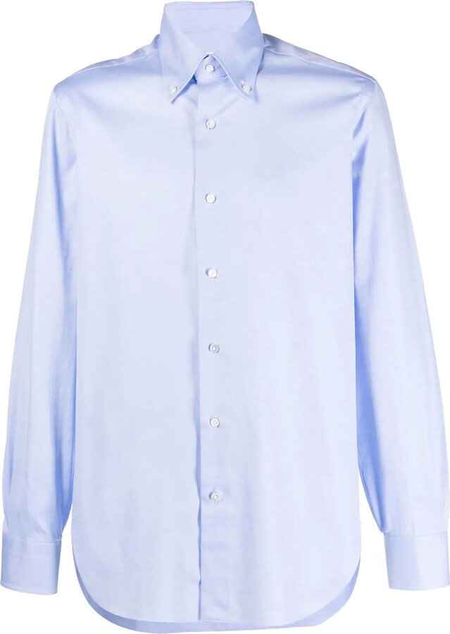 Barba Point-Collar Cotton Shirt