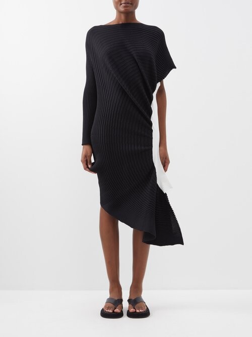 Issey Miyake Fluidity Tube Knitted Midi Dress - ShopStyle