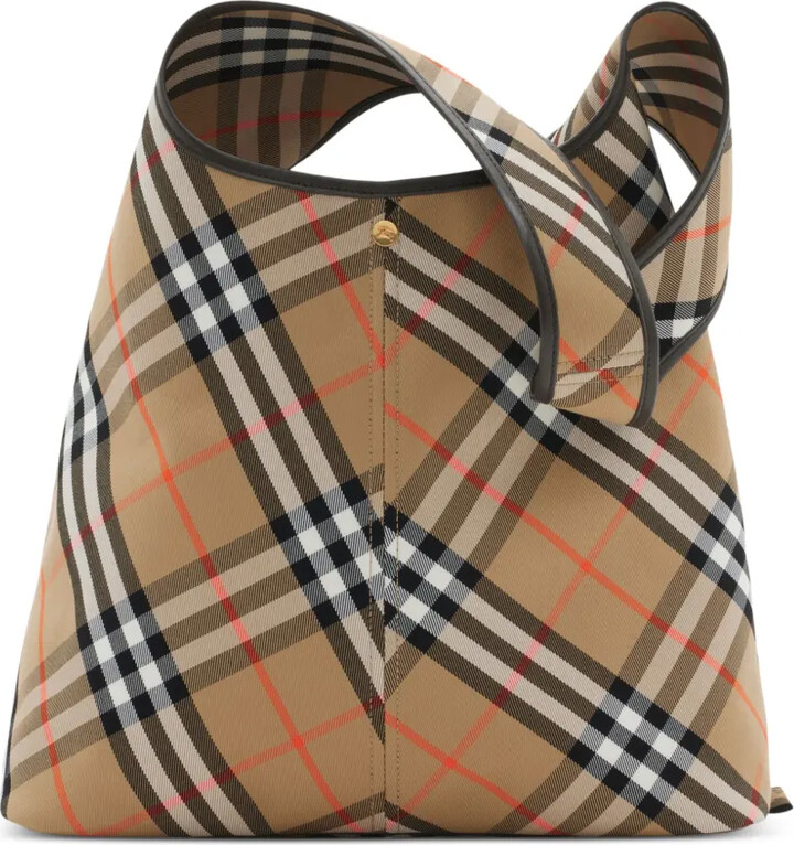 Burberry Large Check Shoulder Bag