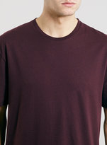 Thumbnail for your product : Topman Burgundy Crew Neck T-Shirt