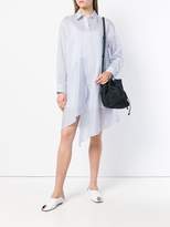 Thumbnail for your product : Jil Sander Navy striped asymmetric shirt dress