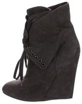 Thumbnail for your product : Giuseppe Zanotti x Thakoon Suede Lace-Up Wedges