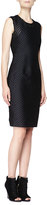 Thumbnail for your product : Burberry Sleeveless Fil Coupe Sheath Dress, Black