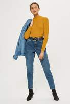 Thumbnail for your product : Topshop Roll Neck Button Detail Sweater