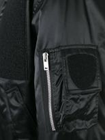 Thumbnail for your product : Maison Margiela asymmetric front bomber jacket