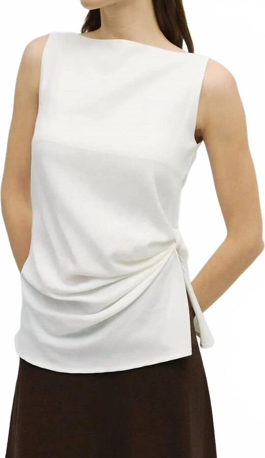 MOD REF Estelle Sleeveless Top In White