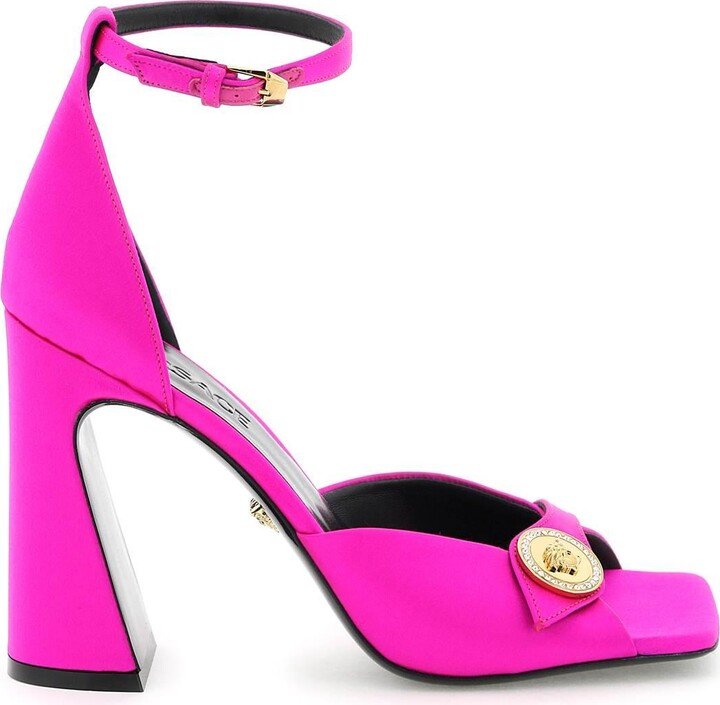 Versace Satin Sandals - ShopStyle