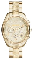 Thumbnail for your product : Armani Exchange Crystal Accent Chronograph Bracelet Watch, 40mm
