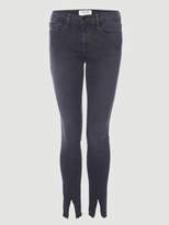 Thumbnail for your product : Frame Le Skinny De Jean Raw Front Split