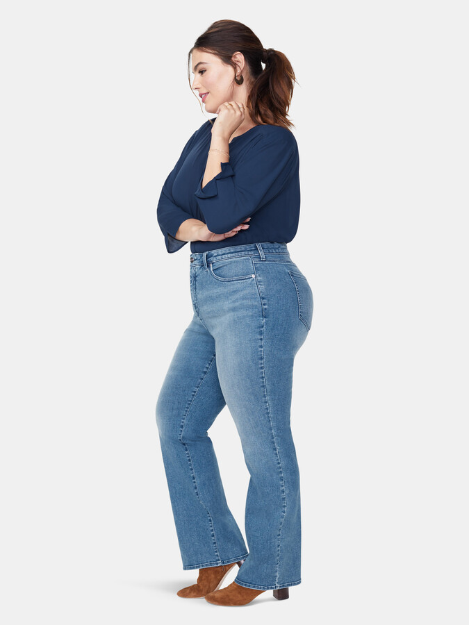 NYDJ Womens Plus Size Barbara Bootcut Jeans 