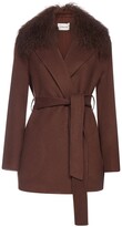 Thumbnail for your product : P.A.R.O.S.H. Tied Waist Wrap Knitted Coat