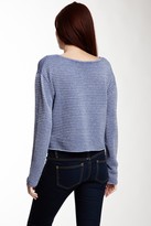 Thumbnail for your product : Qi Long Sleeve Silk Blend Crew Top