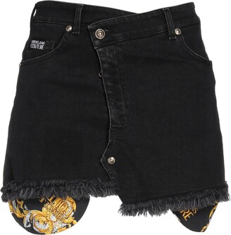 Versace Medusa A-line wool skirt - ShopStyle