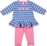 Thumbnail for your product : Florence Eiseman Pink On Blue Tunic & Legging Set, 12-24 Months