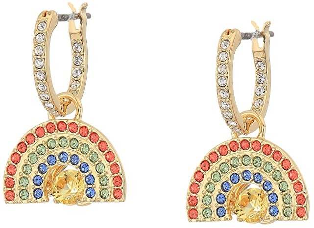 Swarovski Sparkling Dance Rainbow Pierced Earrings (Light Multi 