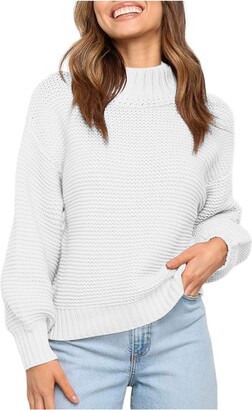 Petite White Cardigan Sweater