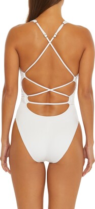 Becca Color Code Belted One-Piece Swimsuit