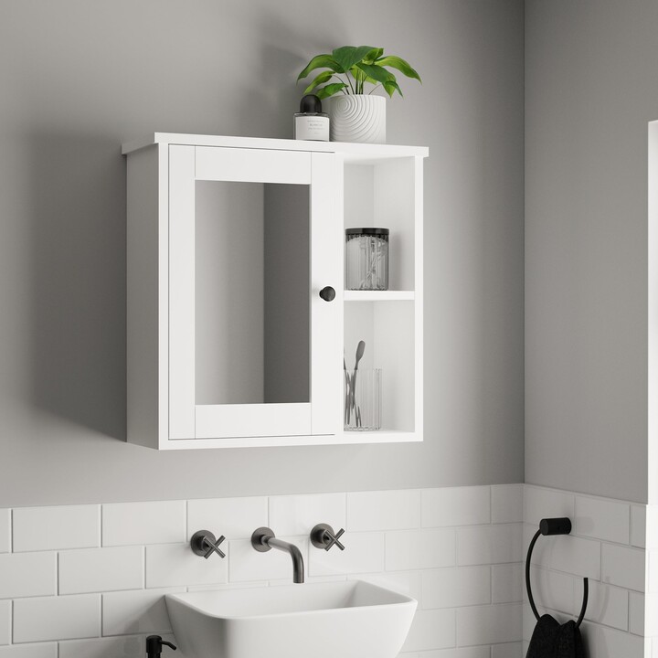 Dunelm Lynton White Compact Bathroom Wall White ShopStyle