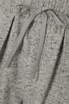 Etoile Isabel Marant Miroki Pleated Cotton-blend Tapered Pants - Gray