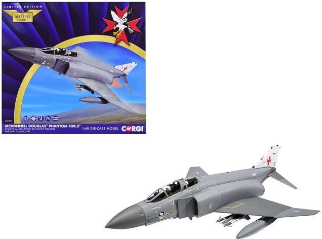 Corgi McDonnell Douglas Phantom FGR.2 Fighter Aircraft' #1435 Royal Air Force 1/48 Diecast Model