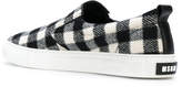 Thumbnail for your product : MSGM gingham checked slip-on sneakers