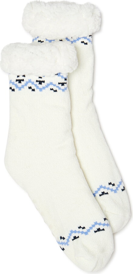 Laundry By Shelli Segal Women’s Cozy Lounge Crew Socks, 1 Pair