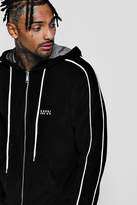 Thumbnail for your product : boohoo Velour Original MAN Hooded Tracksuit