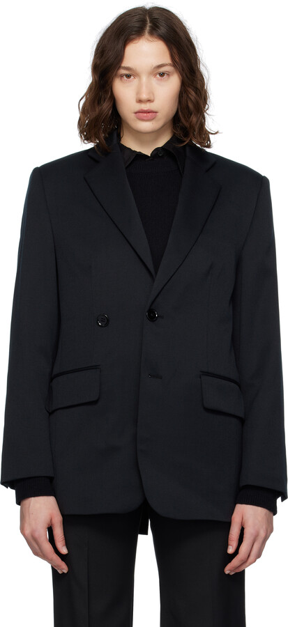 MM6 MAISON MARGIELA Black Tailoring Wool Blazer