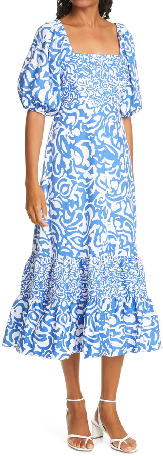 tanya taylor ariela midi dress