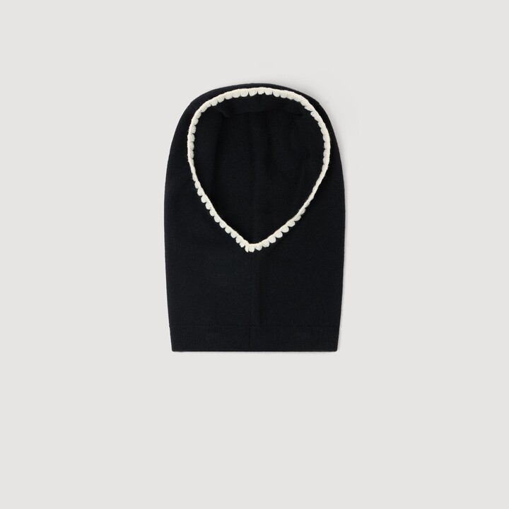 Sandro Ribbed knit balaclava