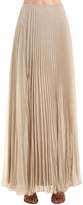 Vionnet Pleated Silk Georgette Midi Skirt