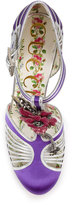 Thumbnail for your product : Gucci T-strap floral applique pumps