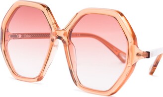 Chloé Sunglasses Esther hexagonal-frame sunglasses