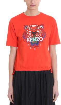 Kenzo Tiger Red Cotton T-shirt
