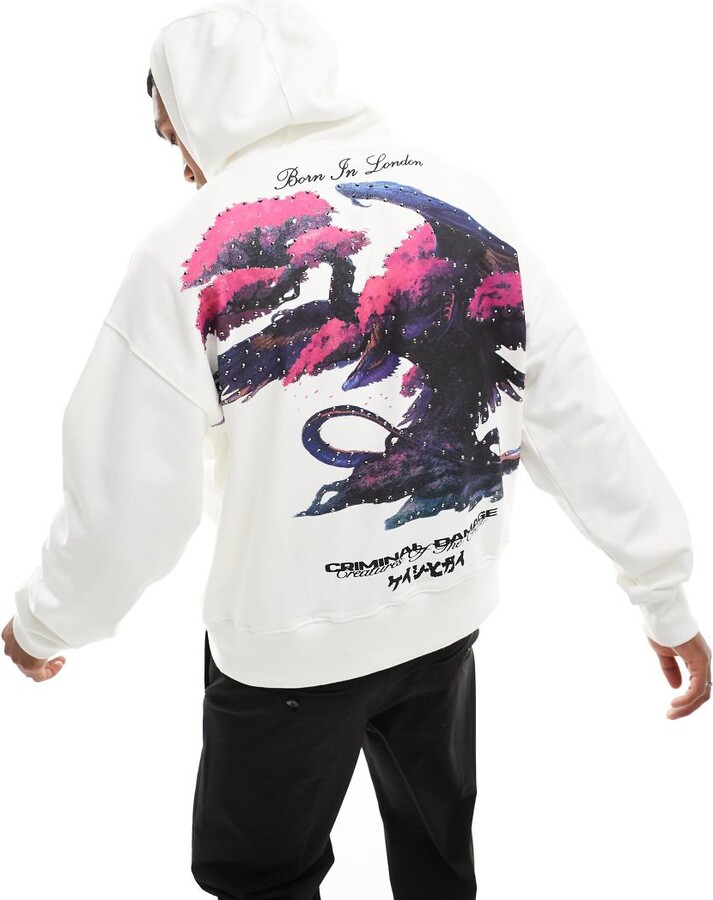 Asos Criminal Damage Dragon Joggers Criminal Damage Dragon Back