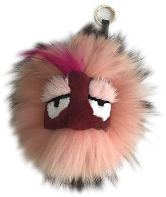 ONLYFURYOU Fluffy Large Pretty Pink 8" Real Fox Fur Monster Bag Bugs Charm Fur Ball Pompom