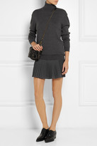Thumbnail for your product : Vanessa Bruno Bahia paneled wool and mohair-blend mini skirt