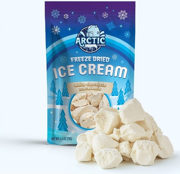Arctic Farms ArcticFarmsFreezeDriedIceCreamThatDoesNotMelt(Bits)(WhiteChocolateMacadamia)(2.5oz)