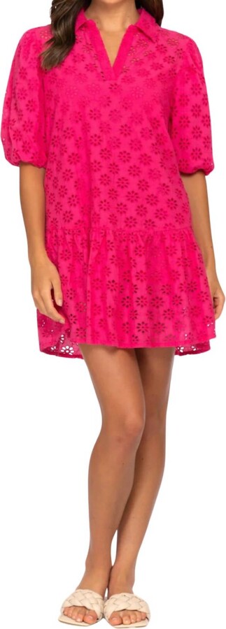 Tolani Heidi Dress In Magenta