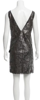 Balenciaga Metallic Guipure Lace Dress