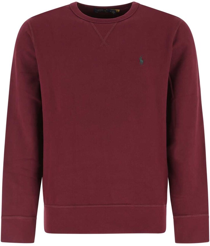 polo sweatshirt red