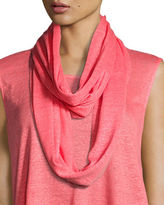 Thumbnail for your product : Caroline Rose Linen Knit Infinity Scarf