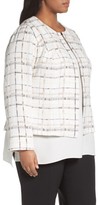 Thumbnail for your product : Lafayette 148 New York Plus Size Women's Linda Plaid Collarless Jacket