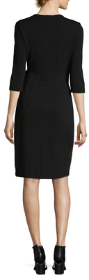 Ava & Aiden Solid Wrap Dress