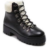 bitter faux shearling trim bootie