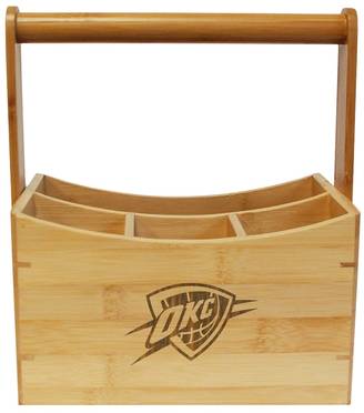 NBA Oklahoma City Thunder Bamboo Utensil Caddy