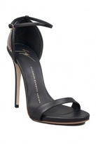 Thumbnail for your product : Giuseppe Zanotti Ankle Strap Heels w/Plate Black