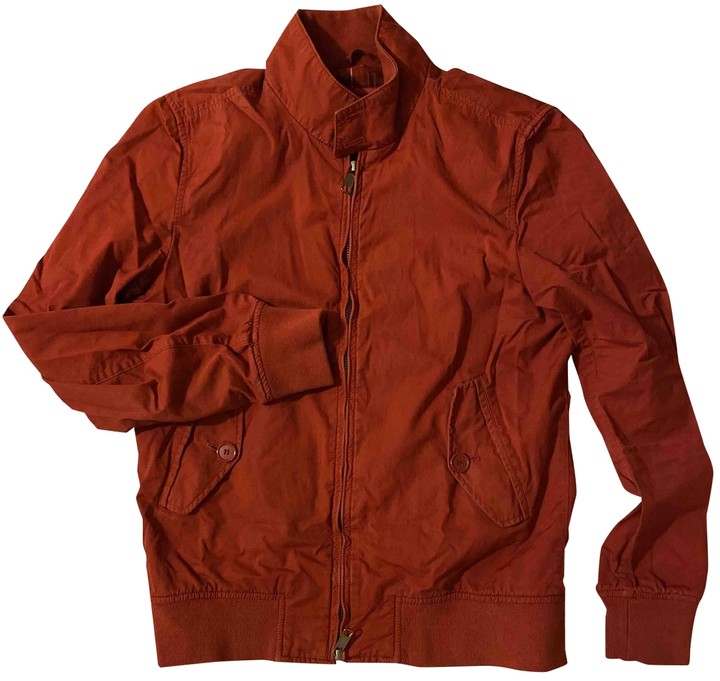 Baracuta Red Cotton Jackets ShopStyle Outerwear
