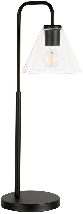 Abraham Ivy Henderson Blackened, Better Homes And Gardens Clear Glass Shade Table Lamp