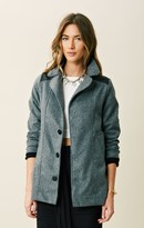 Thumbnail for your product : Jet by John Eshaya WOOL & LEATHER COAT